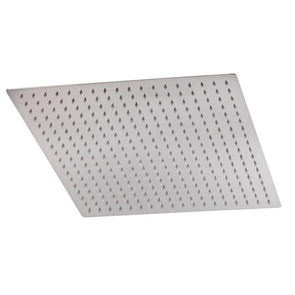 Hudson Reed Thin Square Fixed Shower Head - 400mm