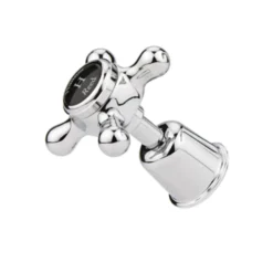 Hudson Reed Topaz Black Crosshead Mono Basin Mixer with Pop-Up Waste