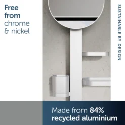 Ideal Standard Alu+ 200mm Magnifying Mirror & Beauty Bar