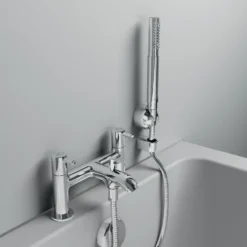 Ideal Standard Ceraline Deck Mounted Bath Mixer & Shower Handset