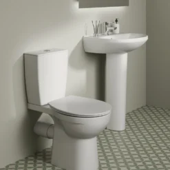 Ideal Standard Eurovit+ Close Coupled Toilet with Soft Close Seat