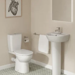 Ideal Standard Eurovit+ Close Coupled Toilet with Soft Close Seat