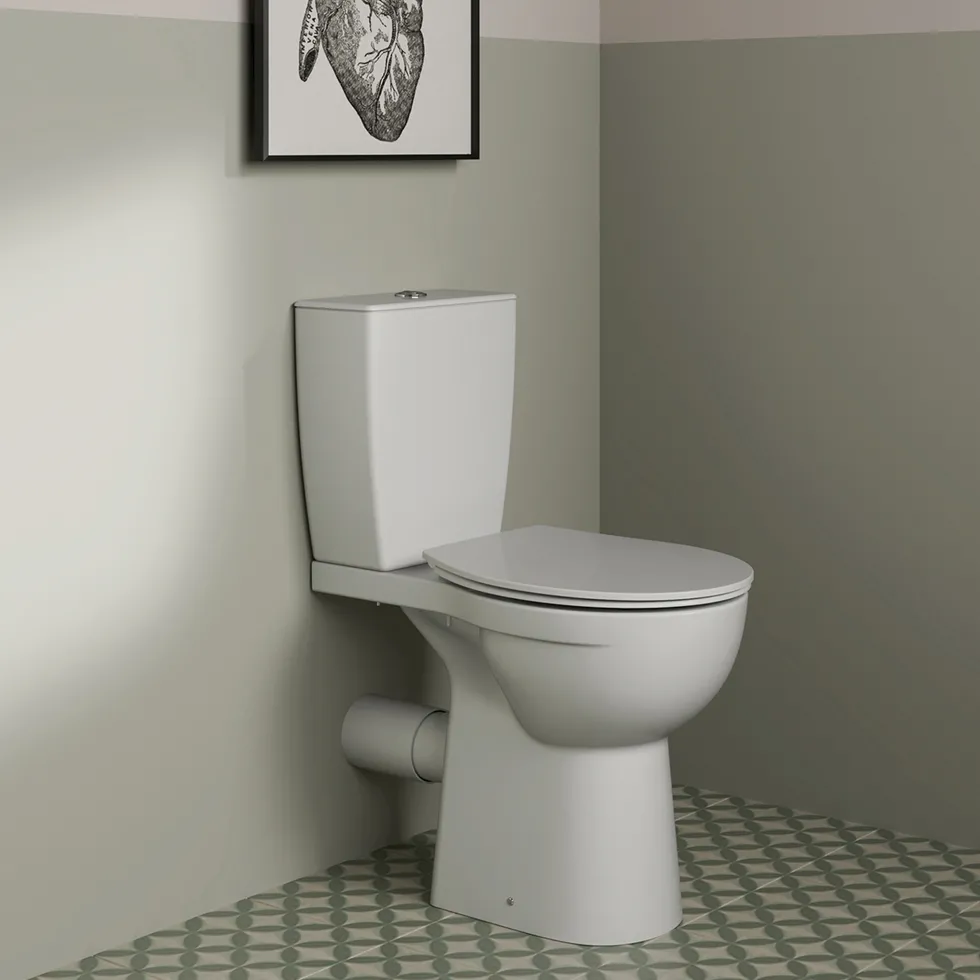 Ideal Standard Eurovit+ Comfort Height Close Coupled Toilet with Soft Close Seat