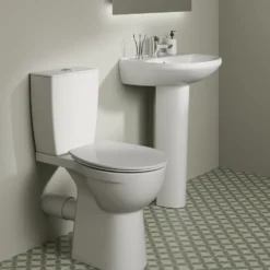 Ideal Standard Eurovit+ Comfort Height Close Coupled Toilet with Soft Close Seat