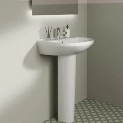 Ideal Standard Eurovit 550mm Basin & Full Pedestal