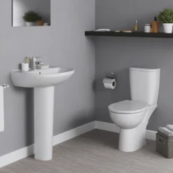 Ideal Standard Eurovit 550mm Basin & Full Pedestal