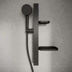 Ideal Standard Idealrain Alu+ Shower Rail Kit with Multi-Function Shower Handset & 2 Shelves