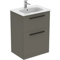Ideal Standard i.life A 640mm Floorstanding 2 Drawer Vanity Unit & Basin