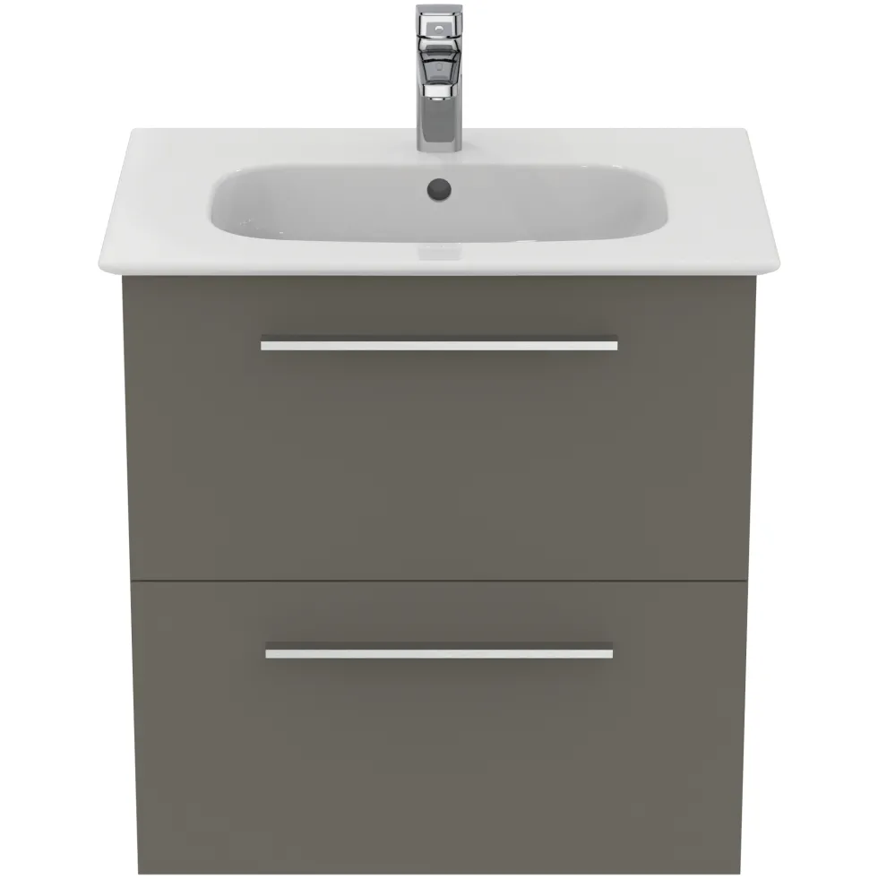 Ideal Standard i.life A 640mm Wall Mounted 2 Drawer Vanity Unit & Basin
