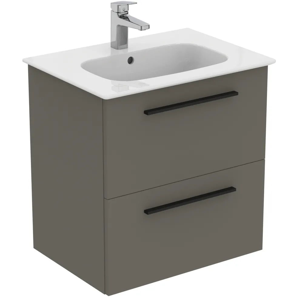 Ideal Standard i.life A 640mm Wall Mounted 2 Drawer Vanity Unit & Basin
