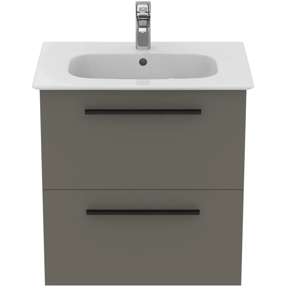 Ideal Standard i.life A 640mm Wall Mounted 2 Drawer Vanity Unit & Basin