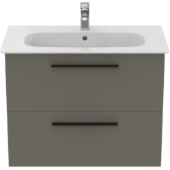 Ideal Standard i.life A 840mm Wall Mounted 2 Drawer Vanity Unit & Basin