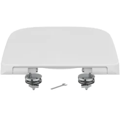 Ideal Standard i.life A & S Compact Wrap Over White Toilet Seat - Square