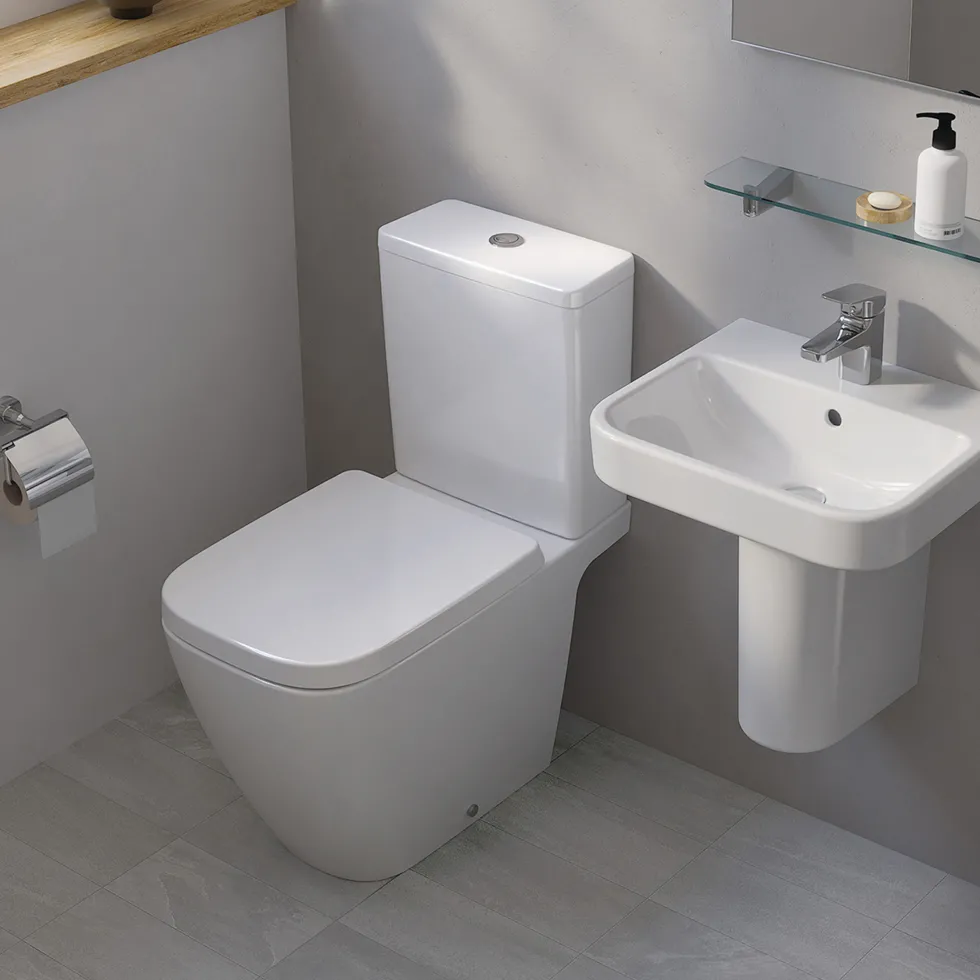 Ideal Standard i.life B Rimless Close Coupled Toilet with Soft Close Seat