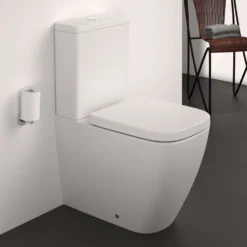 Ideal Standard i.life S Compact Close Coupled Fully Back to Wall Rimless Toilet with Soft Close Seat