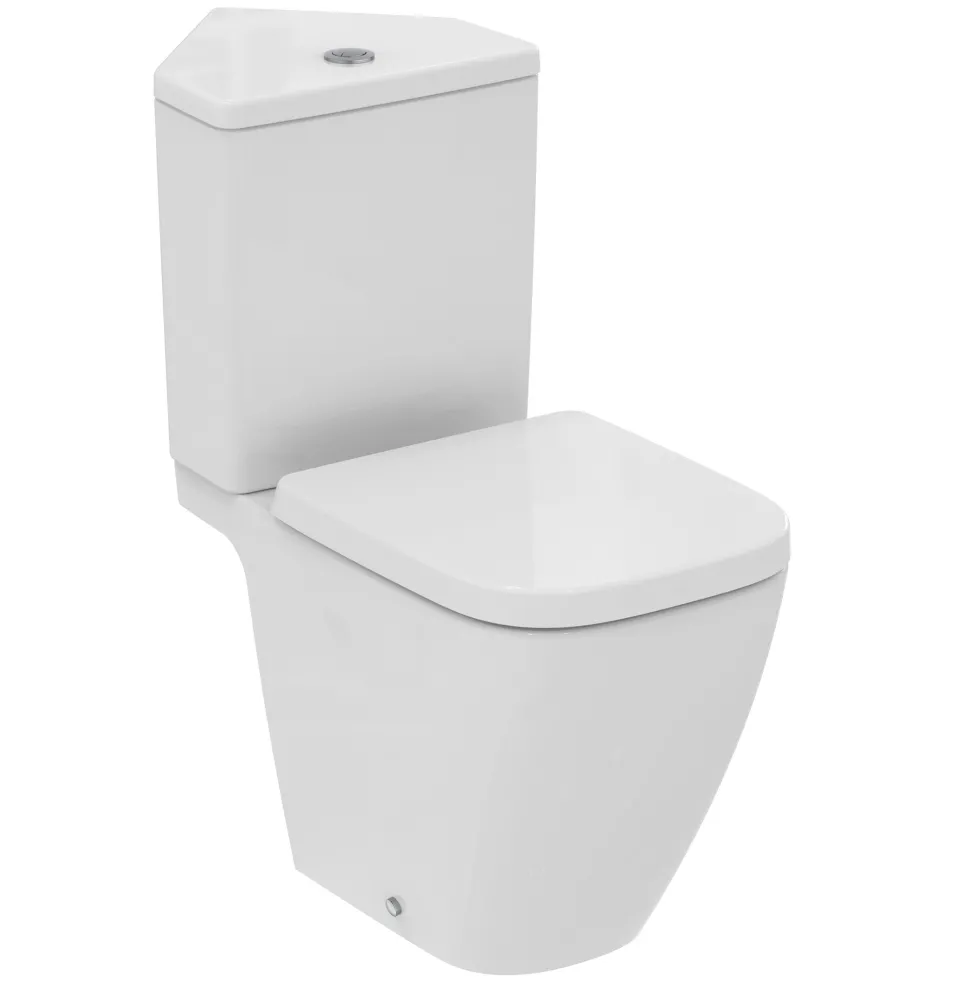 Ideal Standard i.life S Compact Corner Close Coupled Rimless Toilet with Soft Close Seat