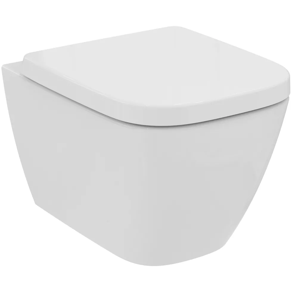 Ideal Standard i.life S Compact Wall Hung Rimless Toilet with Soft Close Seat