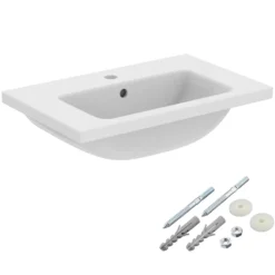 Ideal Standard i.Life S Compact Wall Mounted Basin & Fixing Kit