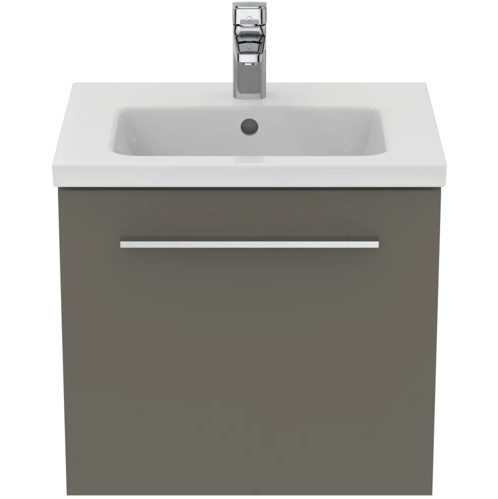 Ideal Standard i.life S 500mm Wall Mounted 1 Drawer Compact Vanity Unit & Basin