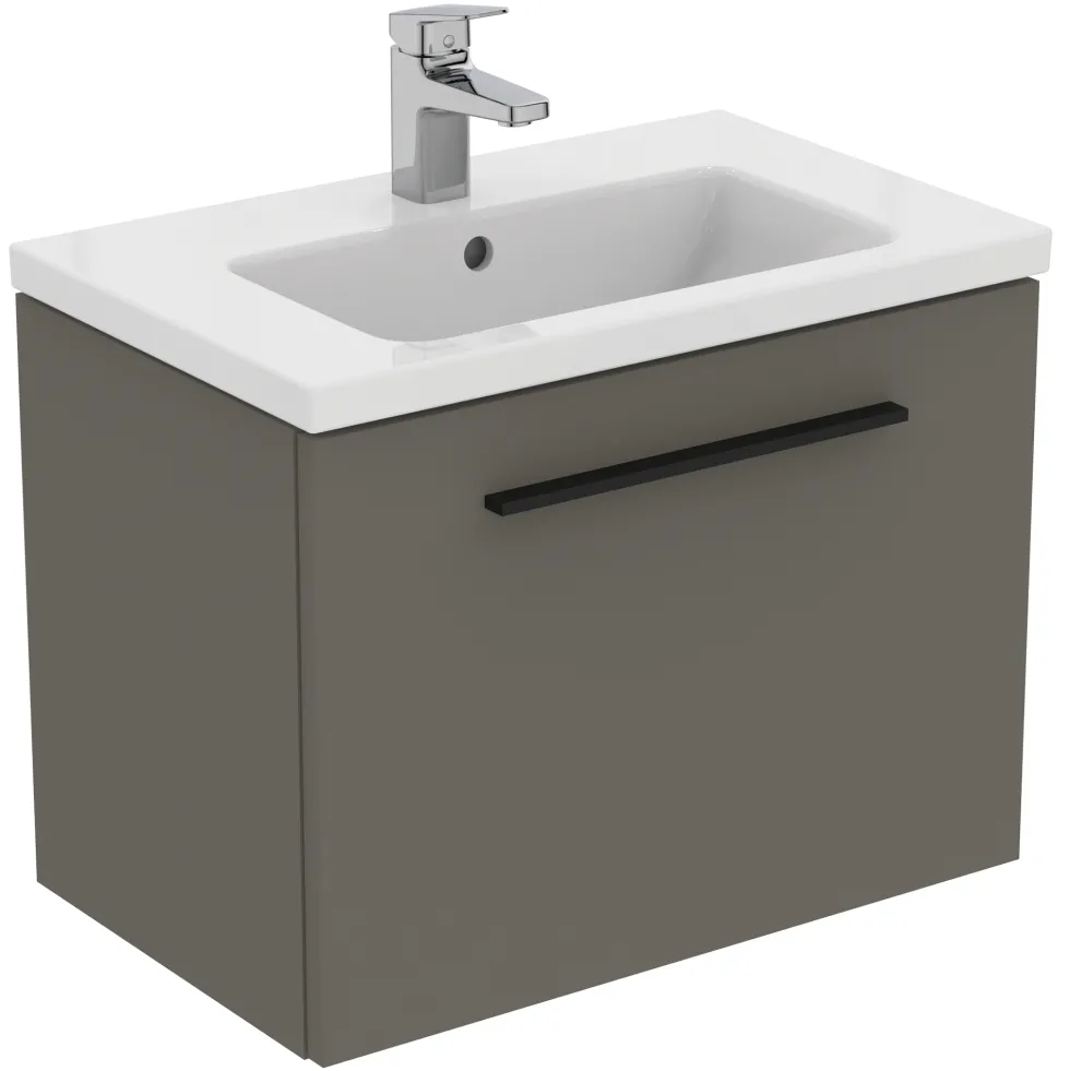 Ideal Standard i.life S 600mm Wall Mounted 1 Drawer Compact Vanity Unit & Basin