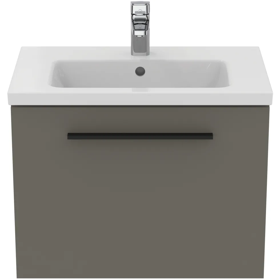 Ideal Standard i.life S 600mm Wall Mounted 1 Drawer Compact Vanity Unit & Basin