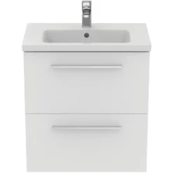 Ideal Standard i.life S 600mm Wall Mounted 2 Drawer Compact Vanity Unit & Basin