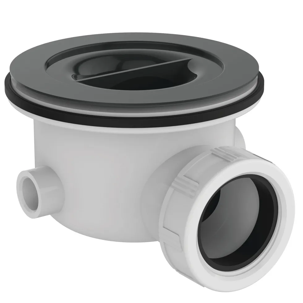 Ideal Standard 90mm Matt White Fast Flow Shower Waste