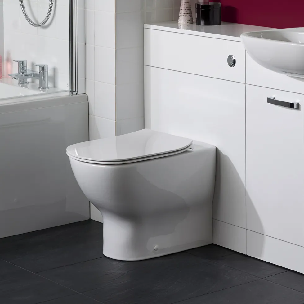 Ideal Standard Tesi Back to Wall Toilet with Aquablade® Flush Technology & Soft Close Seat