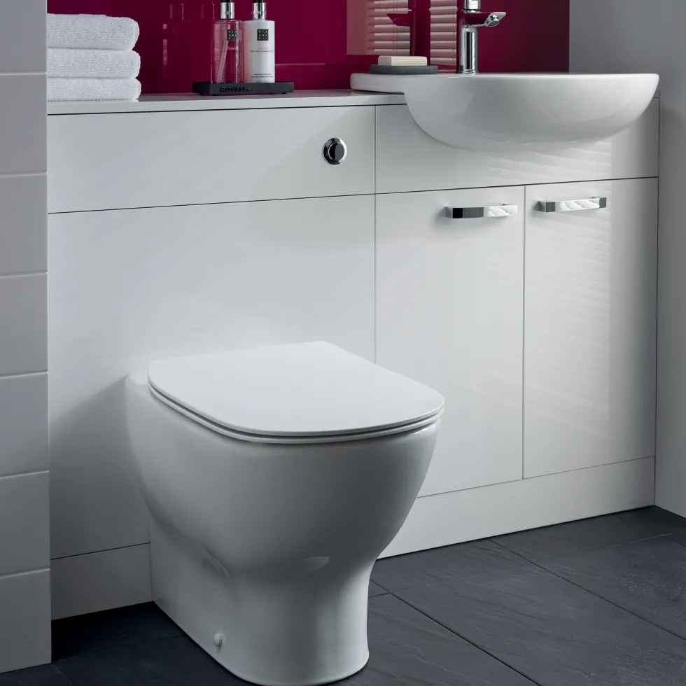 Ideal Standard Tesi Back to Wall Toilet with Aquablade® Flush Technology & Soft Close Seat