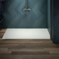 Ideal Standard Ultra Flat Evo Rectangular Anti-Slip Acrylic Shower Tray with Offset Waste - 4 Sizes