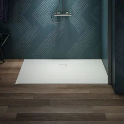 Ideal Standard Ultra Flat Evo Rectangular Anti-Slip Acrylic Shower Tray with Offset Waste - 4 Sizes