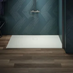 Ideal Standard Ultra Flat Evo Rectangular Anti-Slip Acrylic Shower Tray with Offset Waste - 4 Sizes