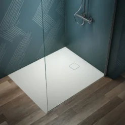 Ideal Standard Ultra Flat Evo Rectangular Anti-Slip Acrylic Shower Tray with End Waste - 5 Sizes