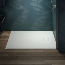 Ideal Standard Ultra Flat Evo Rectangular Anti-Slip Acrylic Shower Tray with End Waste - 5 Sizes