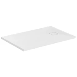 Ideal Standard Ultra Flat Evo Rectangular Anti-Slip Acrylic Shower Tray with End Waste - 5 Sizes