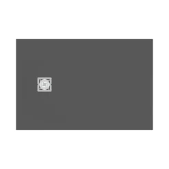 Ideal Standard Ultra Flat S+ Concrete Grey Rectangular Anti-Slip Stone Resin Shower Tray - 7 Sizes