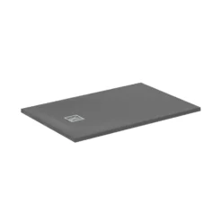 Ideal Standard Ultra Flat S+ Concrete Grey Rectangular Anti-Slip Stone Resin Shower Tray - 7 Sizes
