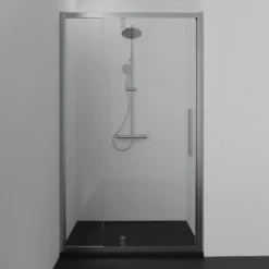 Ideal Standard Ultra Flat S i.life Jet Black Rectangular Anti-Slip Stone Resin Shower Tray - 5 Sizes
