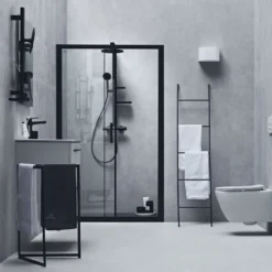 Ideal Standard Ultra Flat S i.life Jet Black Rectangular Anti-Slip Stone Resin Shower Tray - 5 Sizes