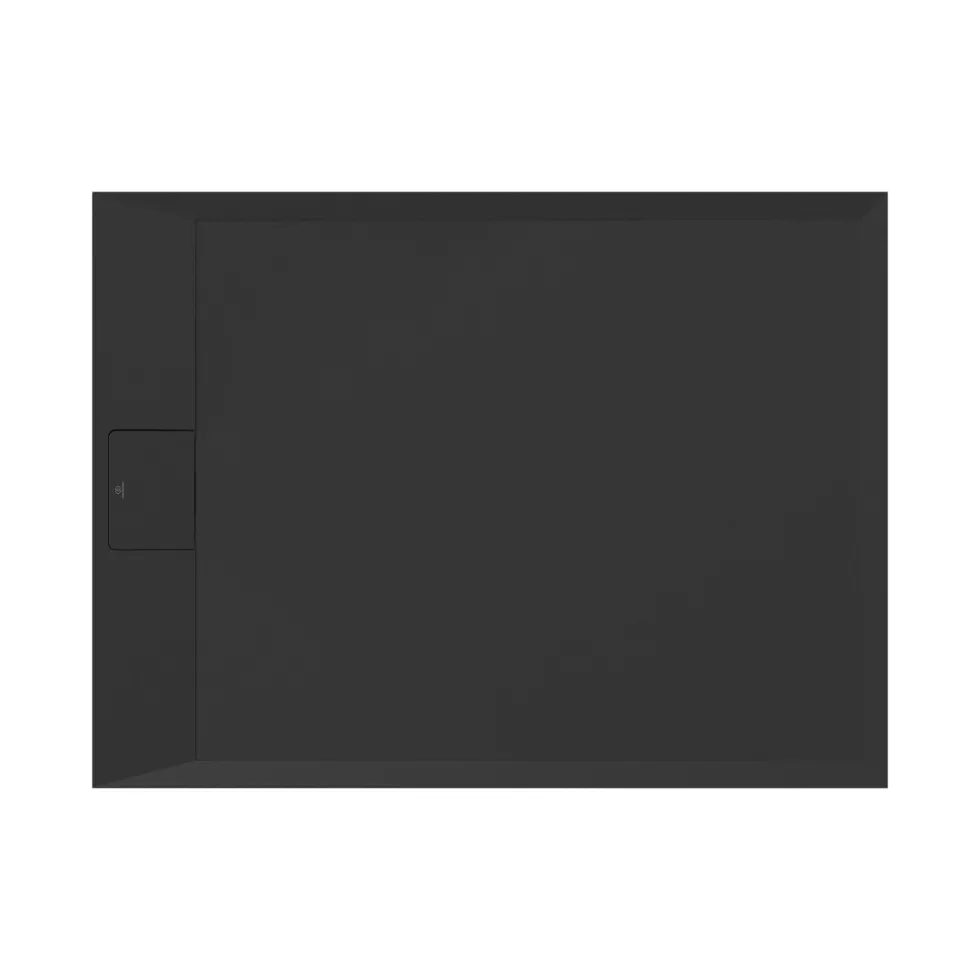 Ideal Standard Ultra Flat S i.life Jet Black Rectangular Anti-Slip Stone Resin Shower Tray - 5 Sizes