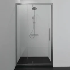 Ideal Standard Ultra Flat S i.life Jet Black Rectangular Anti-Slip Stone Resin Shower Tray - 5 Sizes