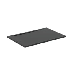 Ideal Standard Ultra Flat S i.life Jet Black Rectangular Anti-Slip Stone Resin Shower Tray - 5 Sizes