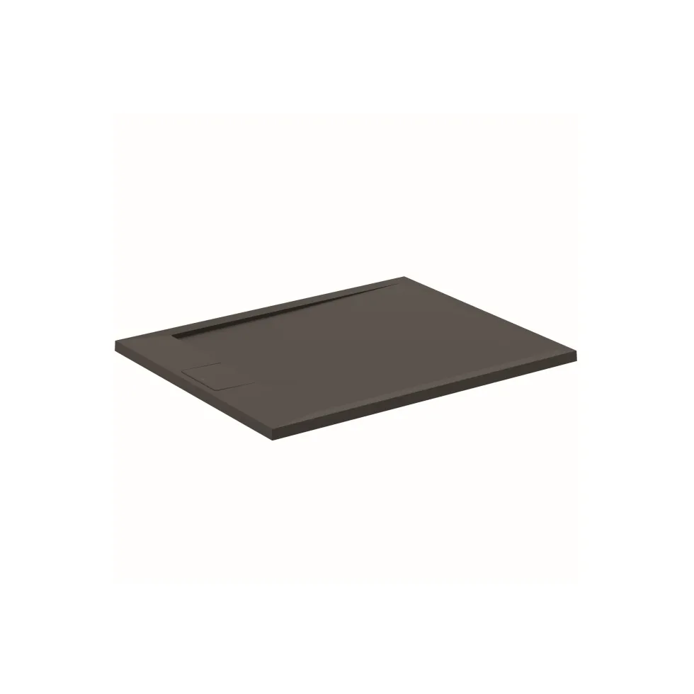 Ideal Standard Ultra Flat S i.life Jet Black Rectangular Anti-Slip Stone Resin Shower Tray - 5 Sizes