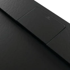Ideal Standard Ultra Flat S i.life Jet Black Square Anti-Slip Stone Resin Shower Tray - 2 Sizes
