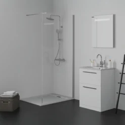Ideal Standard Ultra Flat S i.life Pure White Rectangular Anti-Slip Stone Resin Shower Tray - 5 Sizes