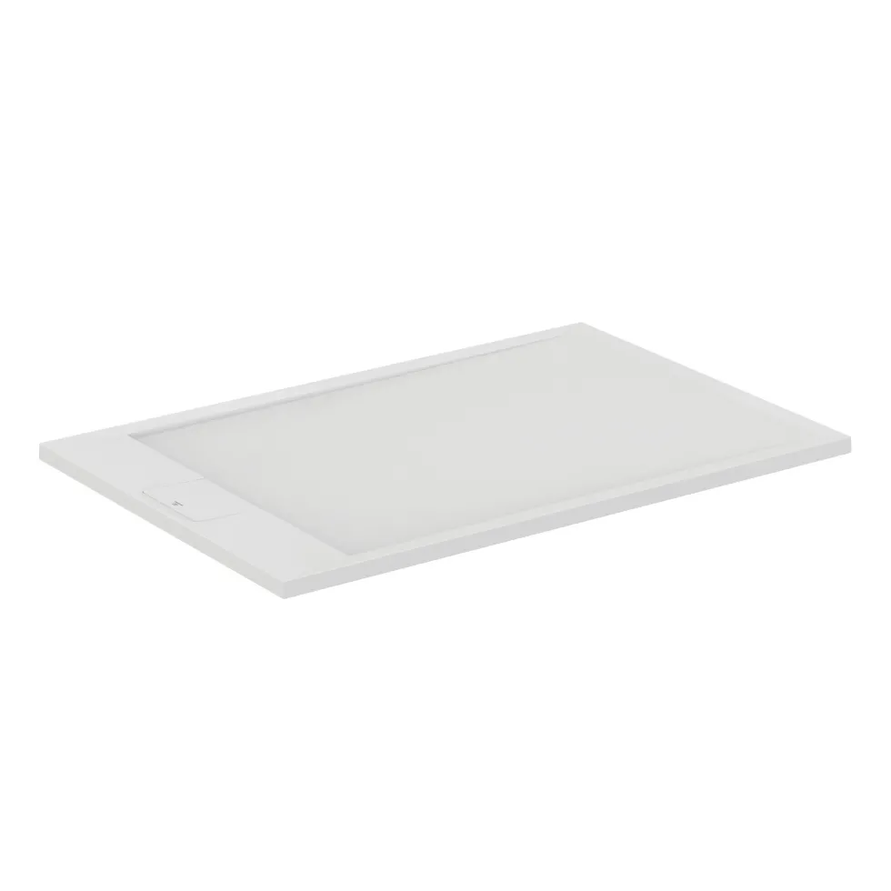 Ideal Standard Ultra Flat S i.life Pure White Rectangular Anti-Slip Stone Resin Shower Tray - 5 Sizes