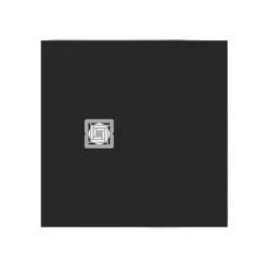 Ideal Standard Ultra Flat S+ Jet Black Square Anti-Slip Stone Resin Shower Tray - 2 Sizes