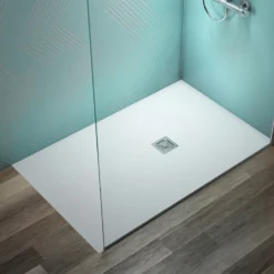 Ideal Standard Ultra Flat S+ Pure White Rectangular Anti-Slip Stone Resin Shower Tray - 7 Sizes