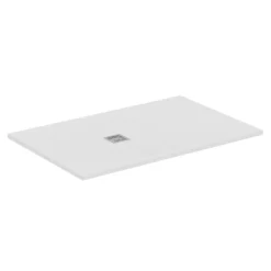 Ideal Standard Ultra Flat S+ Pure White Rectangular Anti-Slip Stone Resin Shower Tray - 7 Sizes