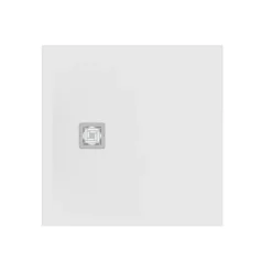 Ideal Standard Ultra Flat S+ Pure White Square Anti-Slip Stone Resin Shower Tray - 2 Sizes